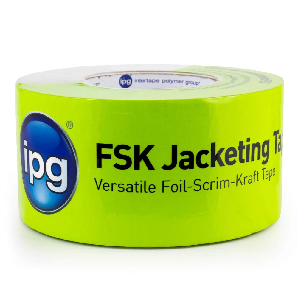 IPG FSK Jacketing Tape, 2.95" x 50 yd, Silver, (Single Roll)