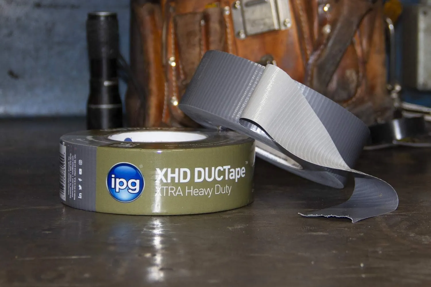 IPG XHD DUCTape, Extra Heavy Duty Duct Tape, 1.88" x 60 yd, Silver (Single Roll)