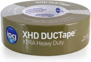 IPG XHD DUCTape, Extra Heavy Duty Duct Tape, 1.88" x 60 yd, Silver (Single Roll)