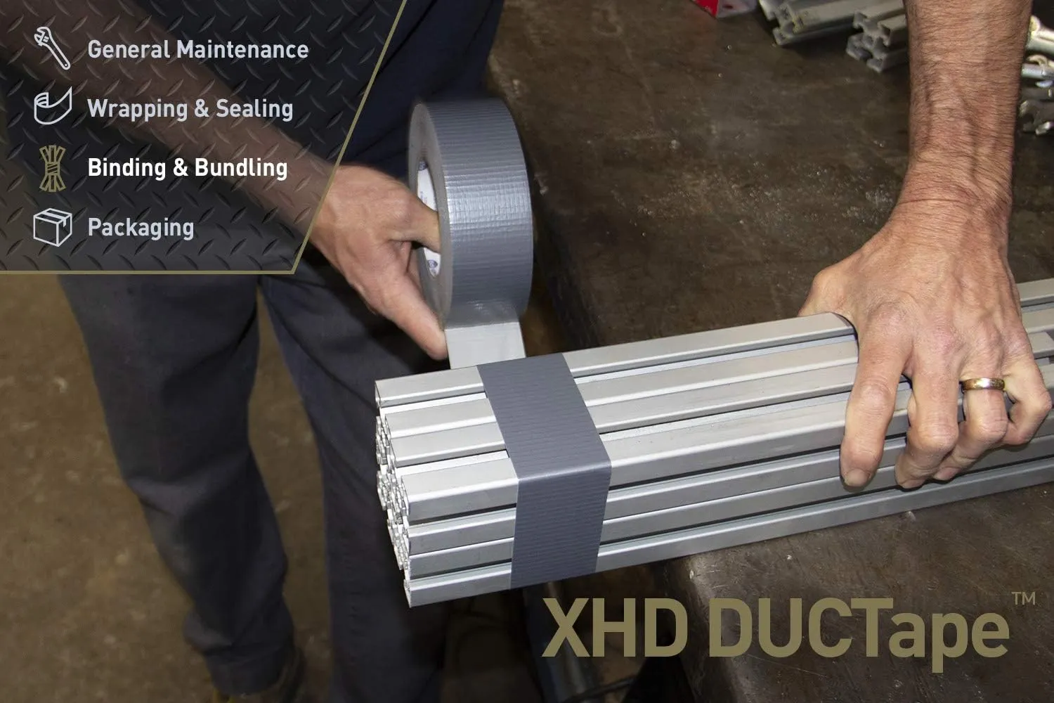 IPG XHD DUCTape, Extra Heavy Duty Duct Tape, 1.88" x 60 yd, Silver (Single Roll)