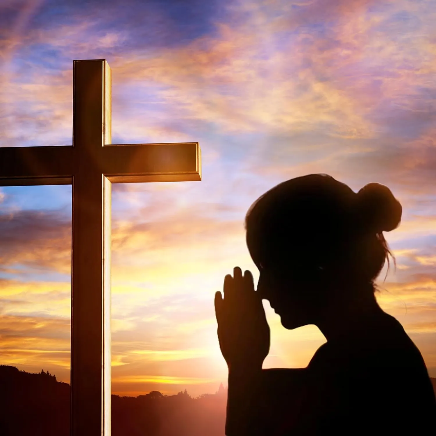 Jesus Christ Cross Backdrop Crosses On Mountain Sunrise Sunset Photography Background Crucifixion Church Event Background Sepulcher Lord Pray Christian Backdrop Easter Religious Belief Props 7x5ft