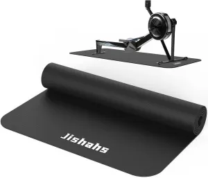 JISHAHS Universal Indoor Rowing Machine Mat- 8.5 x 2.3 FT Exercise Equipment Mat for Concept 2, Nordictrac, Peloton, Sunny, Hydrow, YOSUDA, MERACH etc. Extra Long Non-Slip and Waterproof, Under Rower Floors Protection