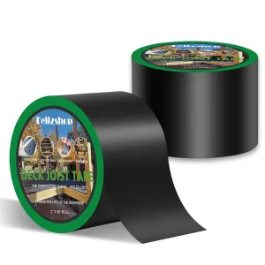 Joist Tape for Decking,4" X 50' Deck Joist Tape,Waterproof Butyl Joist Tape Anti-Corrosion Flashing Tape for Protecting Joist Deck Beams Wood(2 Rolls)
