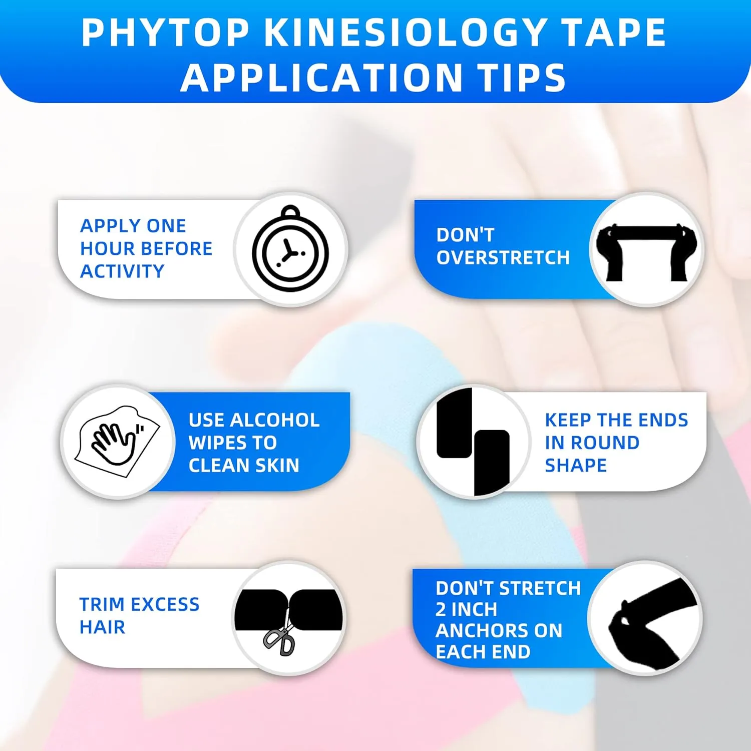 K Tape Precut Strips (40 Count, 10") | Latex-Free Kinesiology Tape for Sports | Athletic Tape Ideal for Knee, Shoulder, and Elbow Support (Pink, 5CM X 5M)