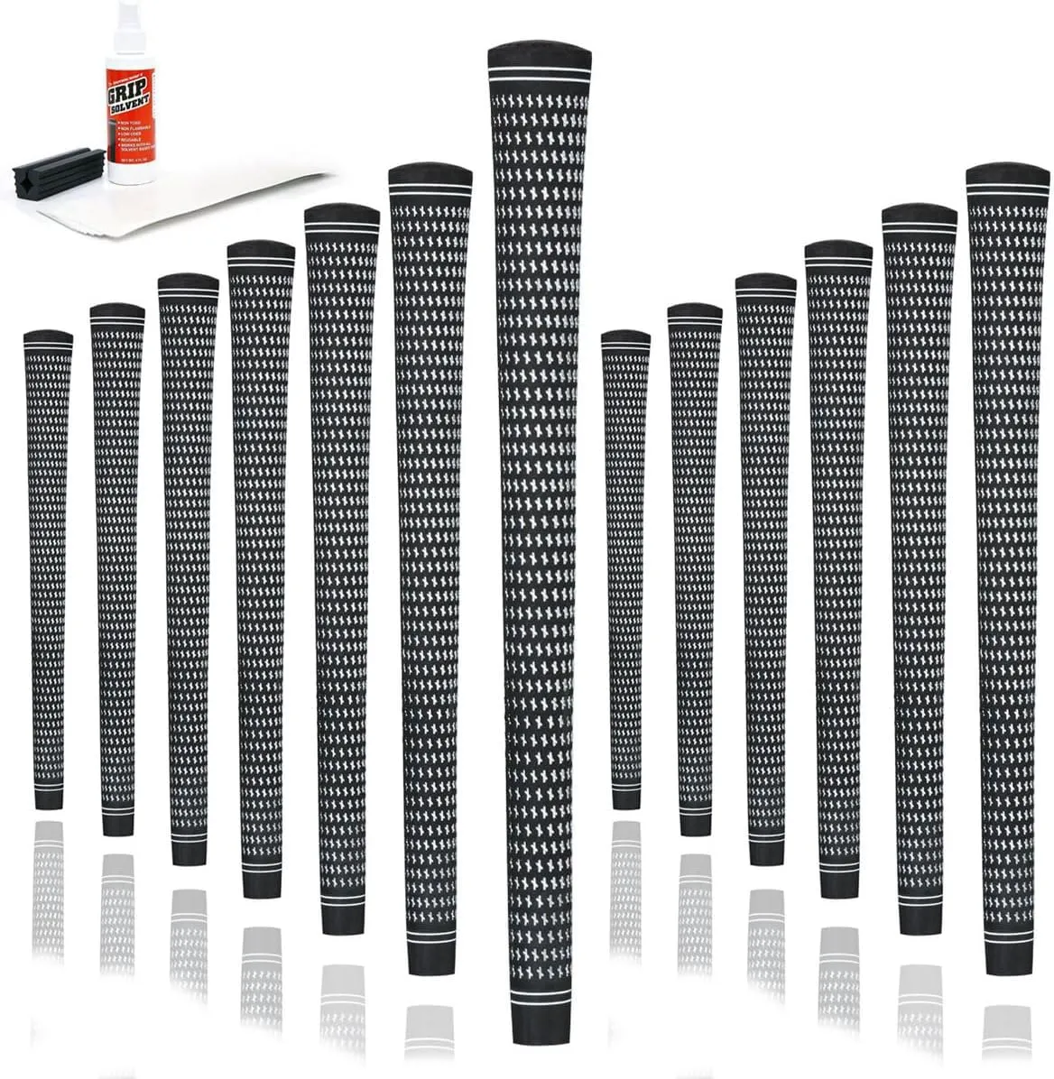 Karma Revolution 360 Golf Grips & Grip Kits, No Alignment Necessary, Easy Installation, Perfect for Adjustable Golf Clubs, Choose Single, 9, 13, 25 Packs or Golf Club Grip Kit
