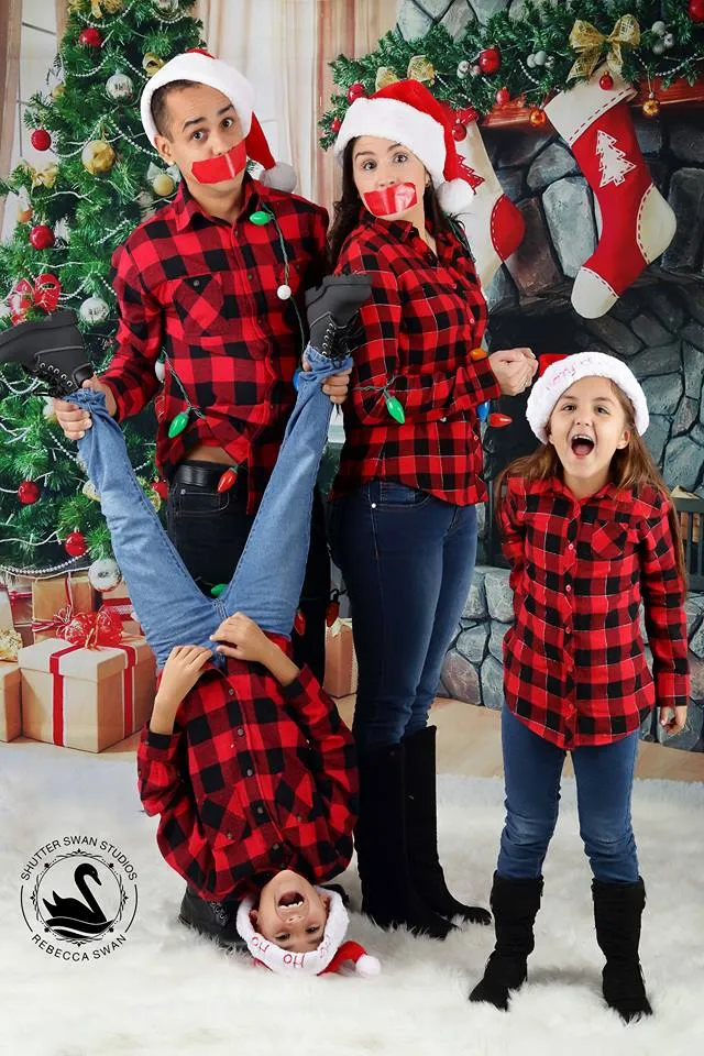 Kate Christmas Tree Backdrop Gift Stove Sock Props for Photography