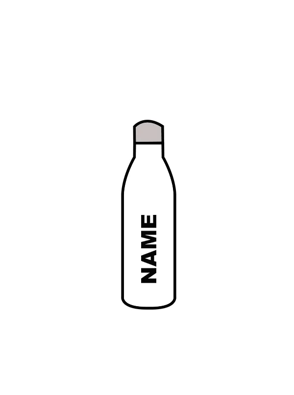 KATIE COX - WATER BOTTLE WHITE (IN-STOCK)