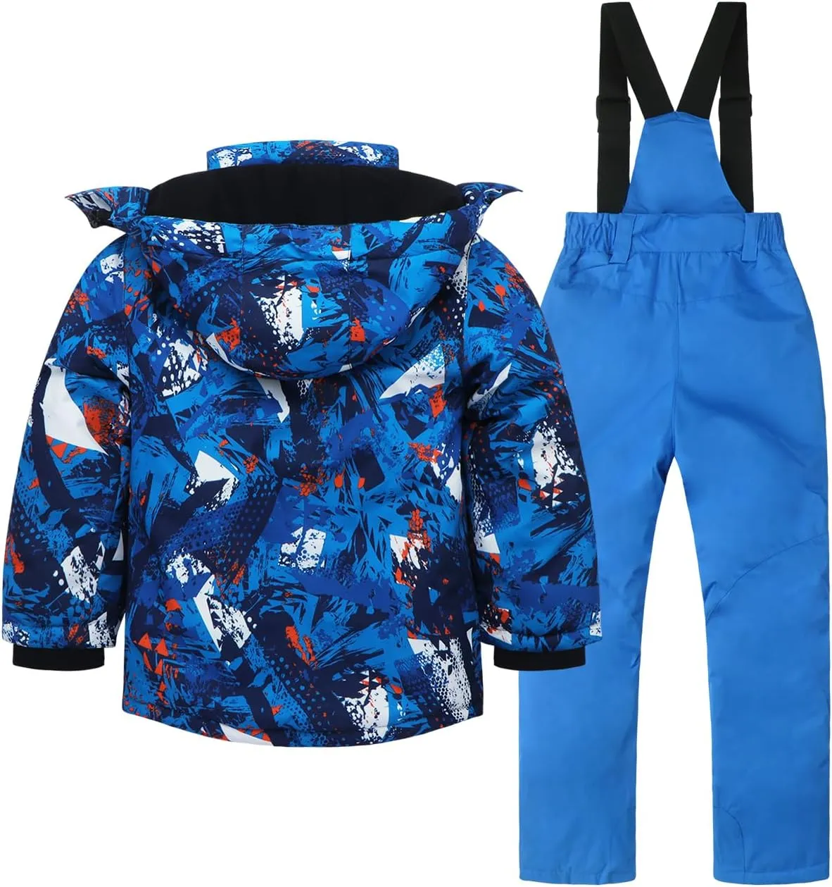 Kids Ski Jacket & Pants Set Winter Snowboarding Rain Coats Girls Boys Snow Suits