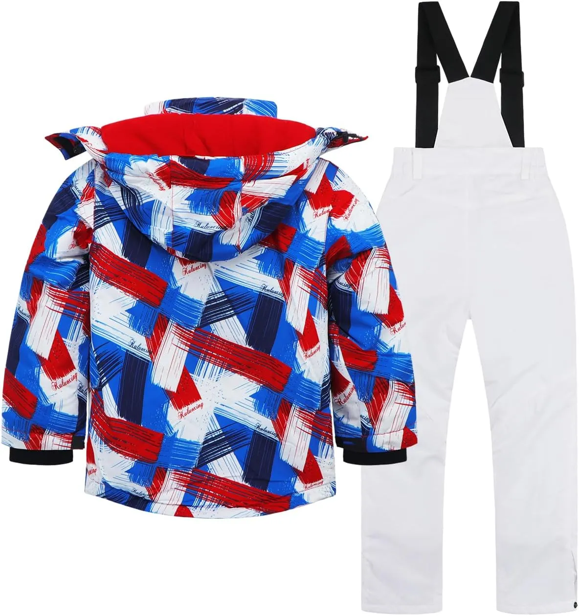 Kids Ski Jacket & Pants Set Winter Snowboarding Rain Coats Girls Boys Snow Suits