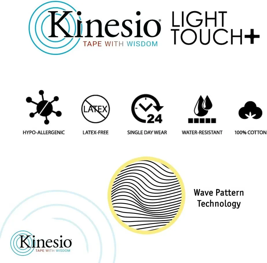 Kinesio Taping - Elastic Therapeutic Athletic Tape Tex Gold Light Touch - Sakura Pink – 2 in. x 16.4 ft