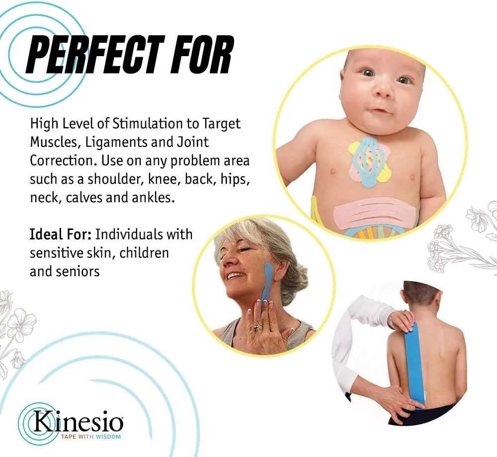 Kinesio Taping - Elastic Therapeutic Athletic Tape Tex Gold Light Touch - Sakura Pink – 2 in. x 16.4 ft