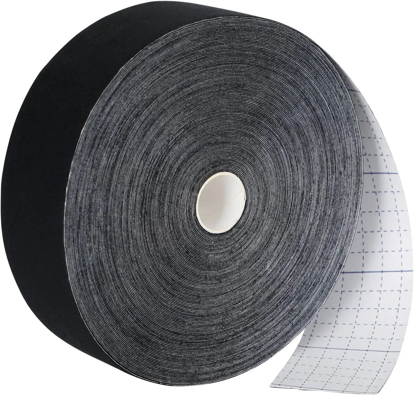Kinesiology Tape Waterproof Sport Tape Athletic for Support & Protect Muscle Avoid Injury, 2 in. x 115 ft Black Kinesiotape Uncut Roll