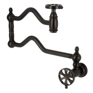 Kingston Brass KS2105RX Belknap Wall Mount Pot Filler Faucet, Oil Rubbed Bronze