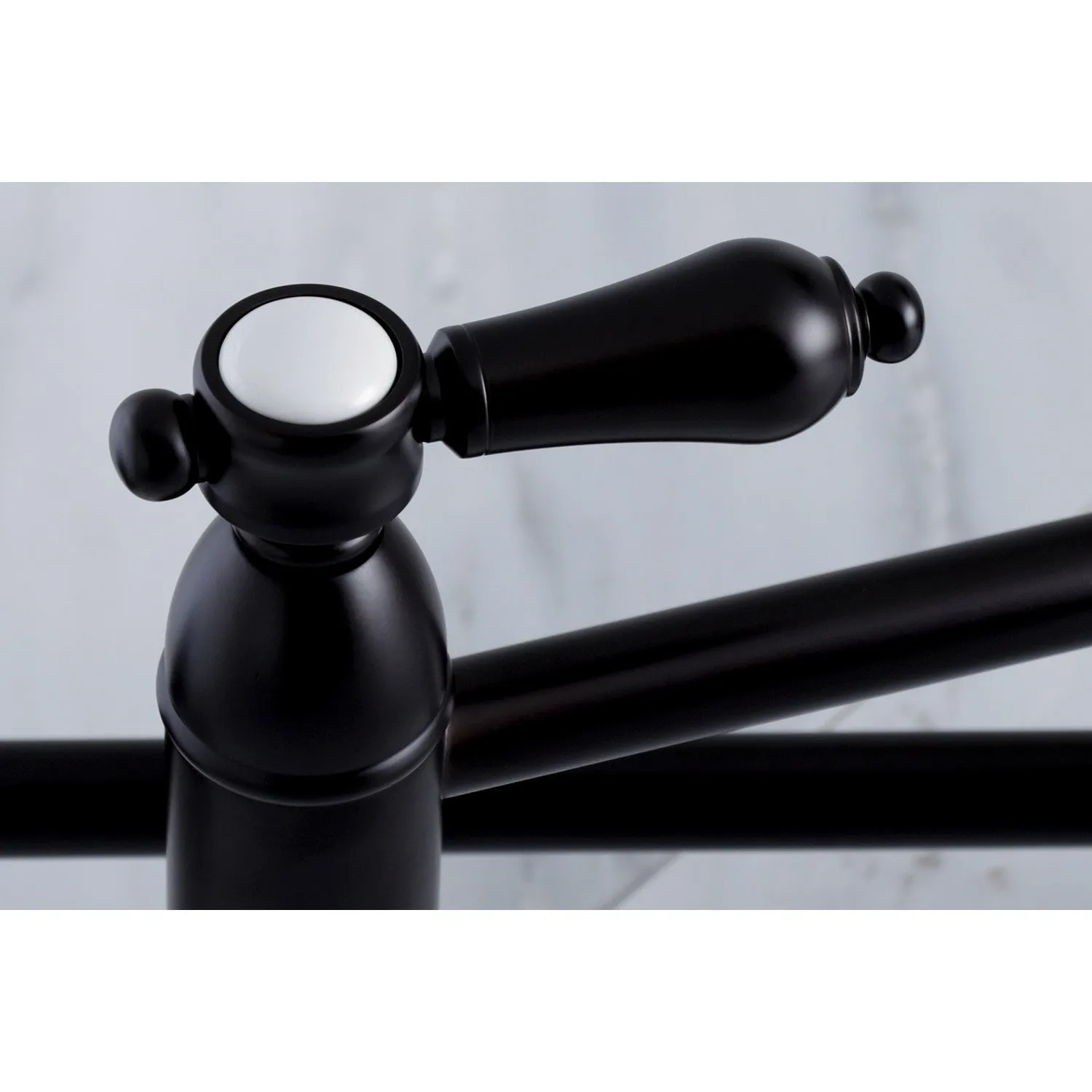 Kingston Brass KS3105BAL Heirloom Wall Mount Pot Filler Faucet, Oil Rubbed Bronze