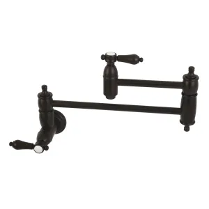 Kingston Brass KS3105BAL Heirloom Wall Mount Pot Filler Faucet, Oil Rubbed Bronze