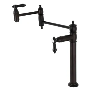 Kingston Brass KS3705BAL Heirloom Deck Mount Pot Filler Faucet, Oil Rubbed Bronze