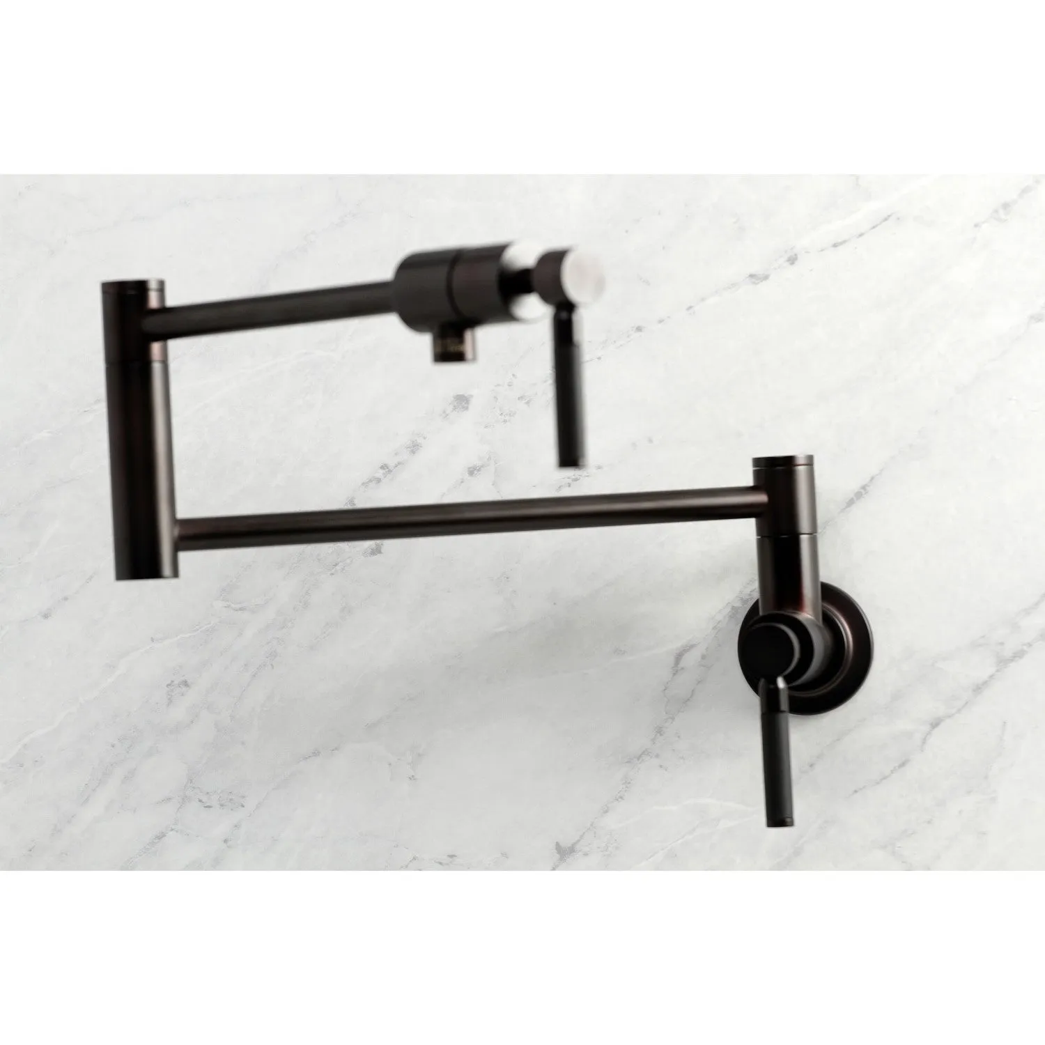 Kingston Brass KS4105DKL Kaiser Wall Mount Pot Filler Faucet, Oil Rubbed Bronze