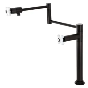 Kingston Brass KS4705PX Metropolitan Deck Mount Pot Filler Faucet, Oil Rubbed Bronze