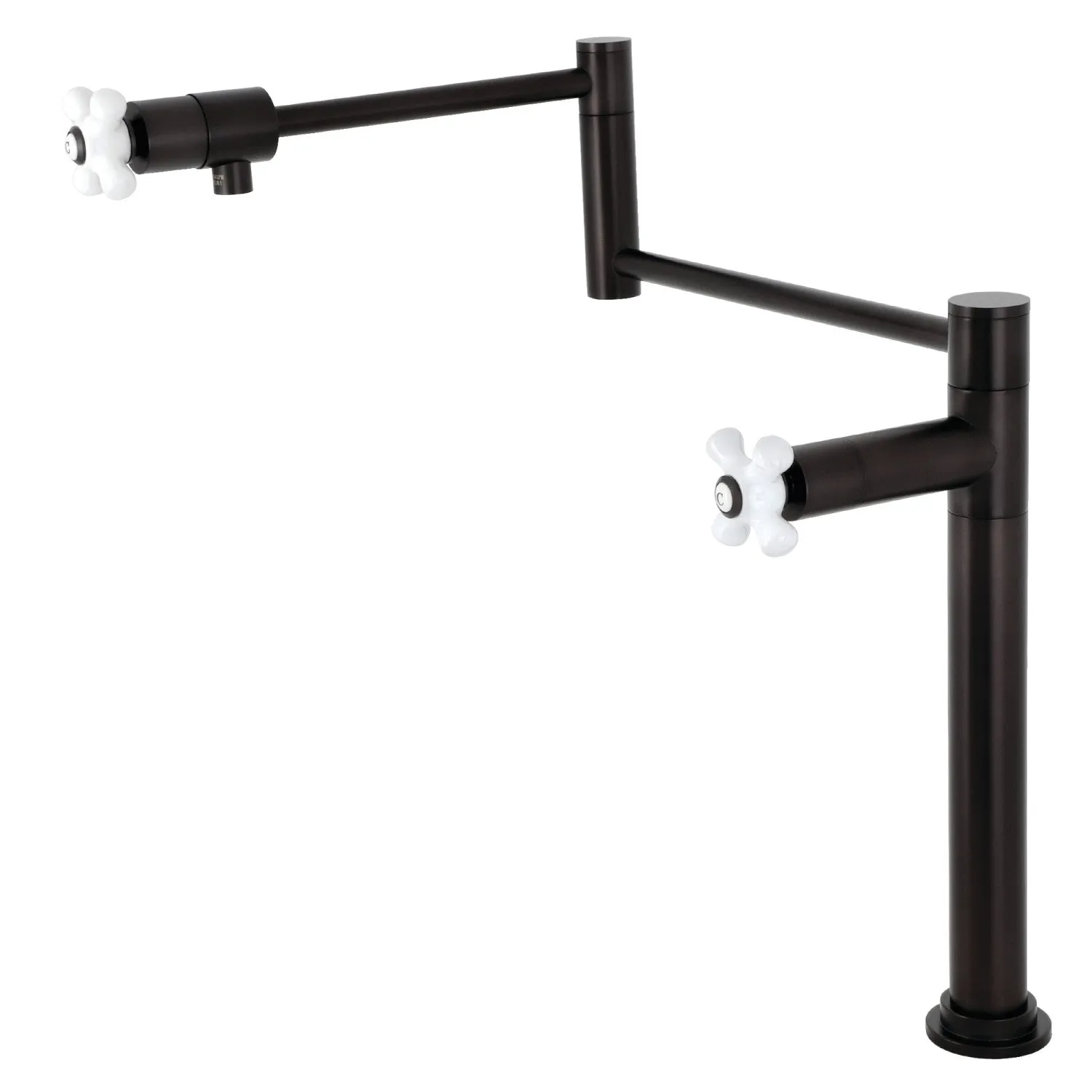 Kingston Brass KS4705PX Metropolitan Deck Mount Pot Filler Faucet, Oil Rubbed Bronze