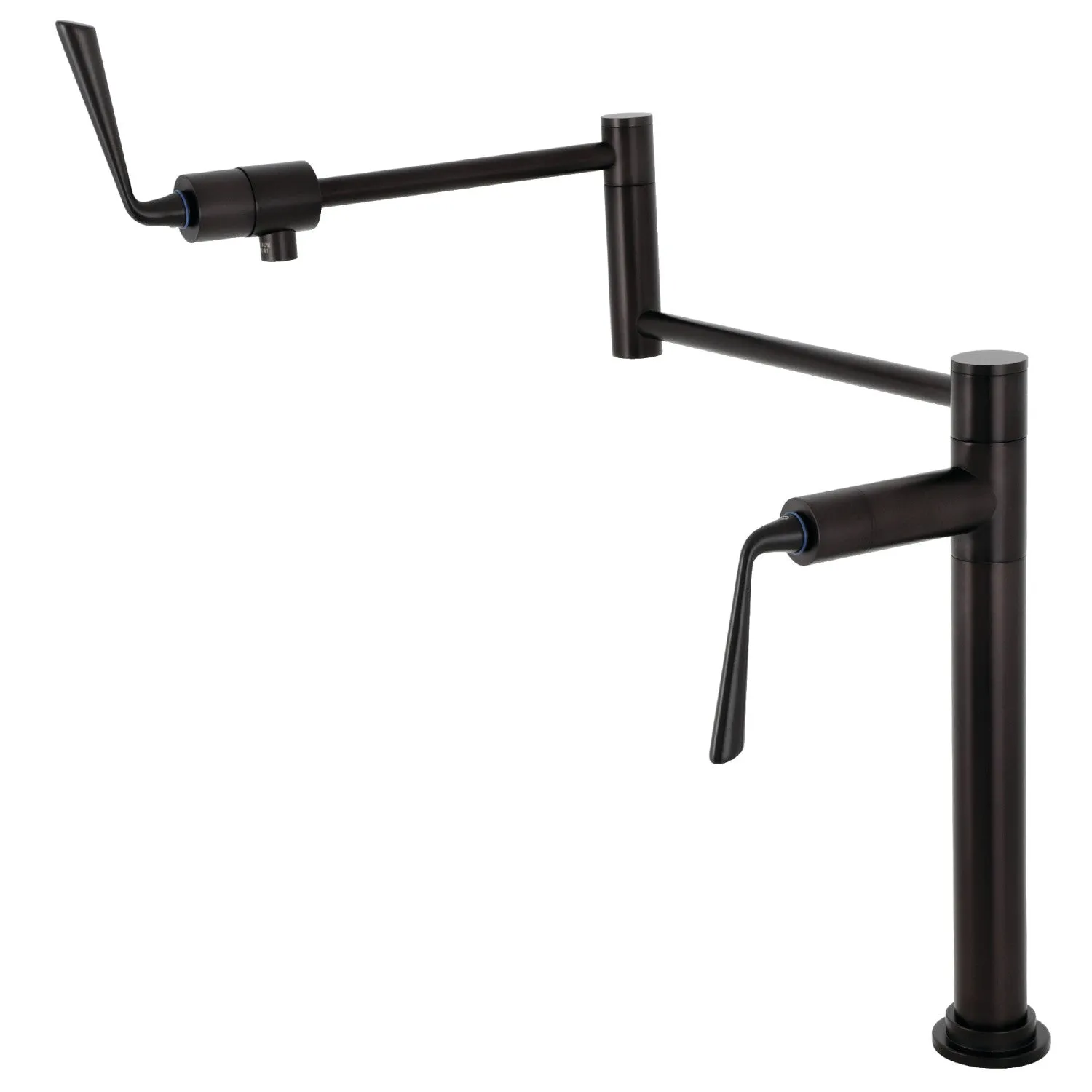 Kingston Brass KS4705ZL Silver Sage Deck Mount Pot Filler Faucet, Oil Rubbed Bronze