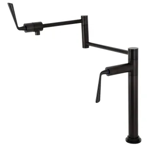 Kingston Brass KS4705ZL Silver Sage Deck Mount Pot Filler Faucet, Oil Rubbed Bronze