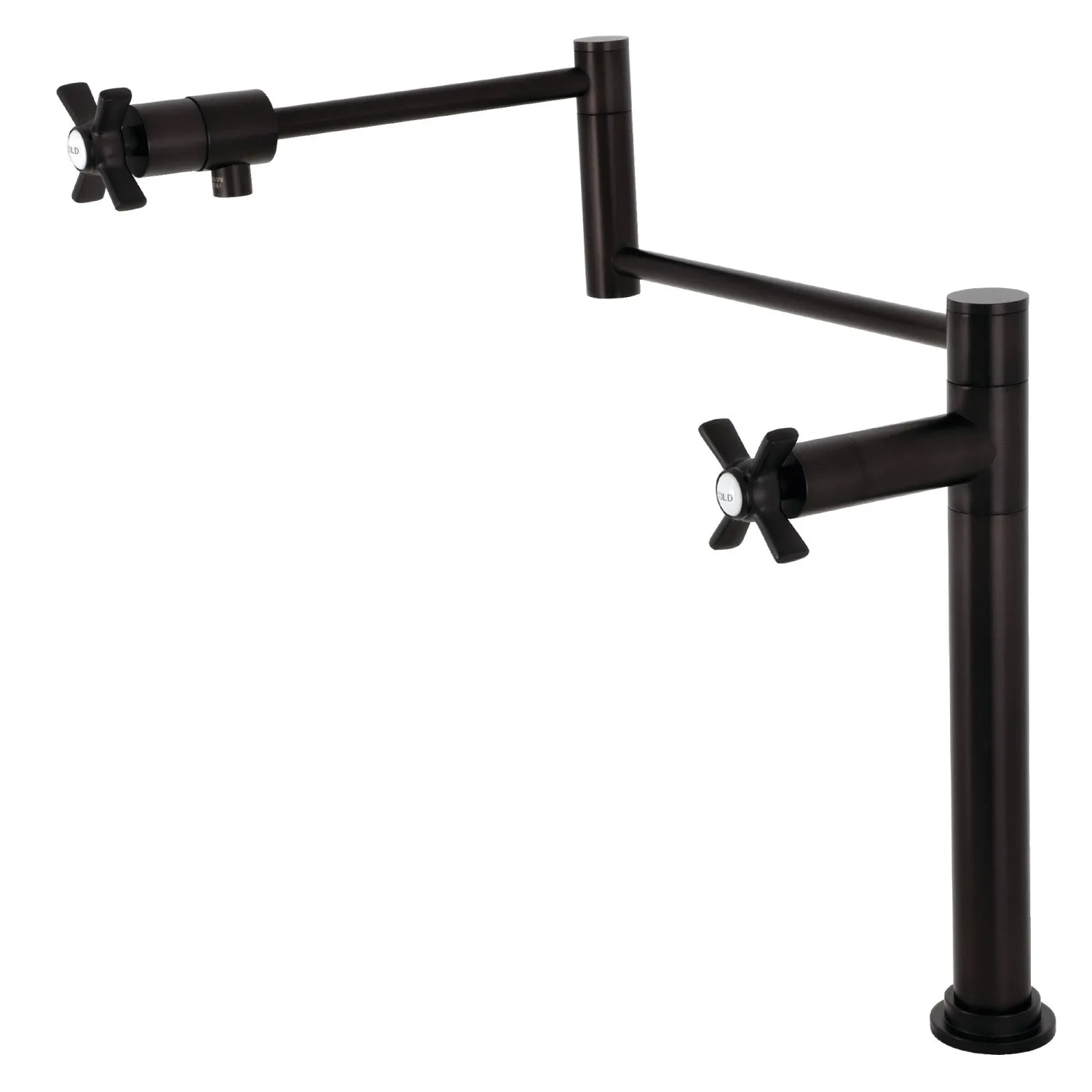 Kingston Brass KS4705ZX Millennium Deck Mount Pot Filler Faucet, Oil Rubbed Bronze