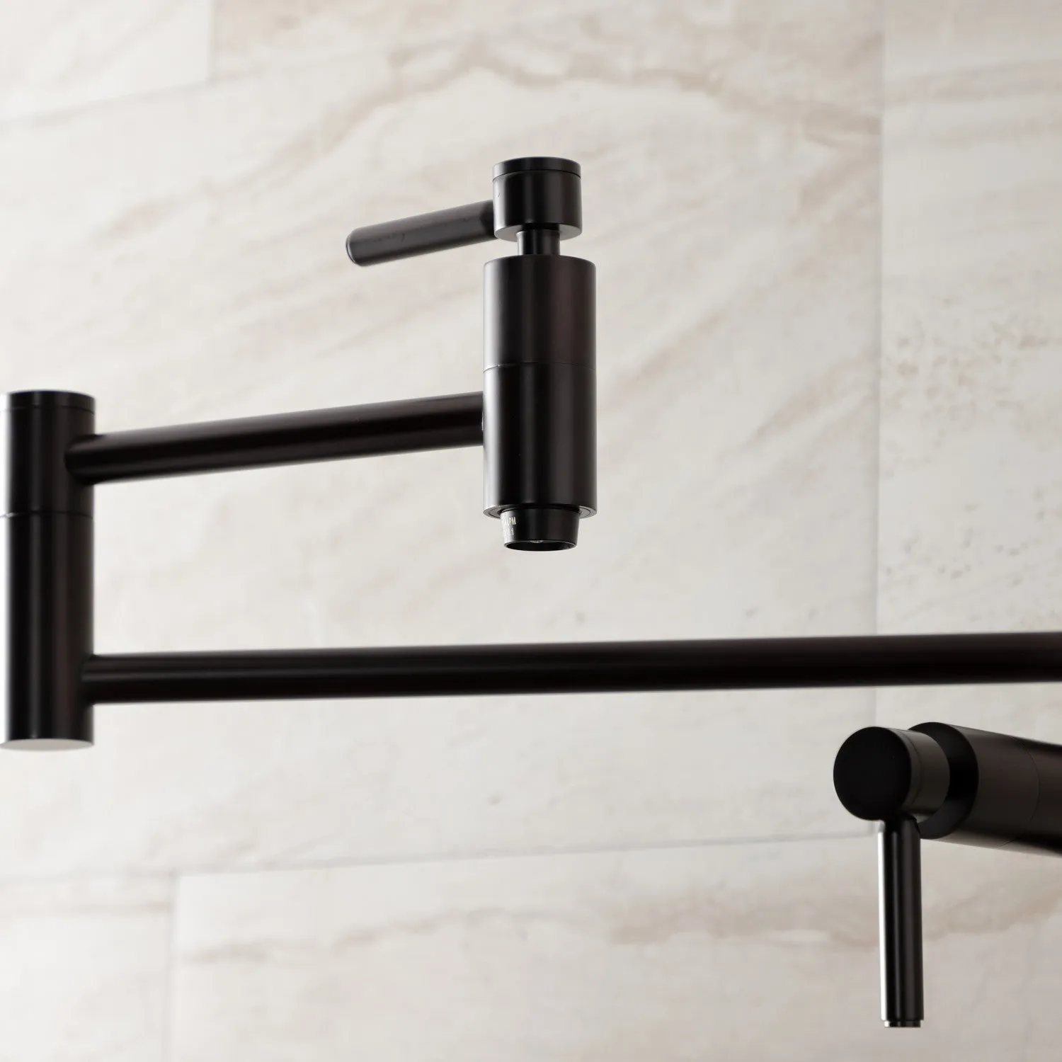 Kingston Brass KS8705DL Concord Deck Mount Pot Filler Faucet, Oil Rubbed Bronze