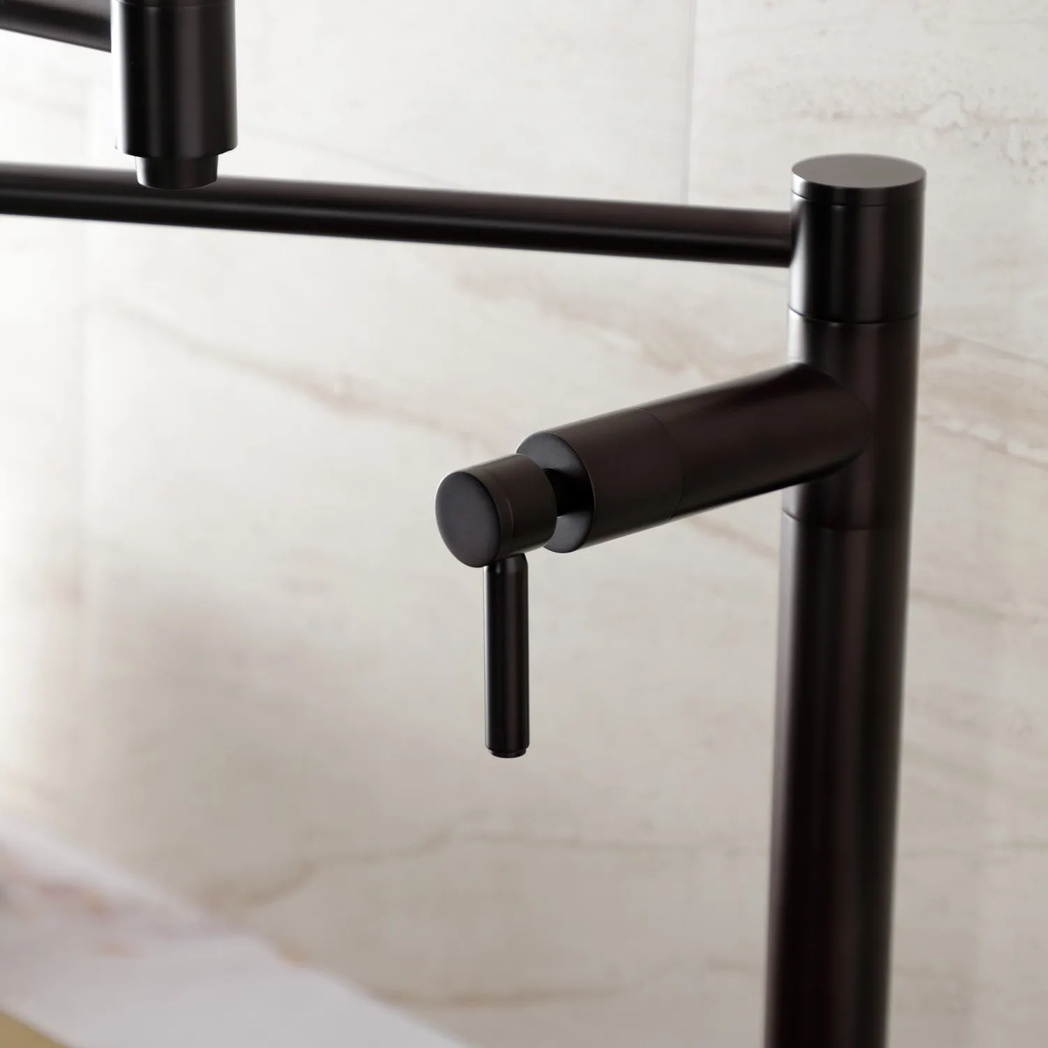 Kingston Brass KS8705DL Concord Deck Mount Pot Filler Faucet, Oil Rubbed Bronze