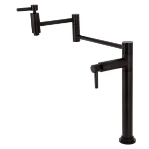 Kingston Brass KS8705DL Concord Deck Mount Pot Filler Faucet, Oil Rubbed Bronze