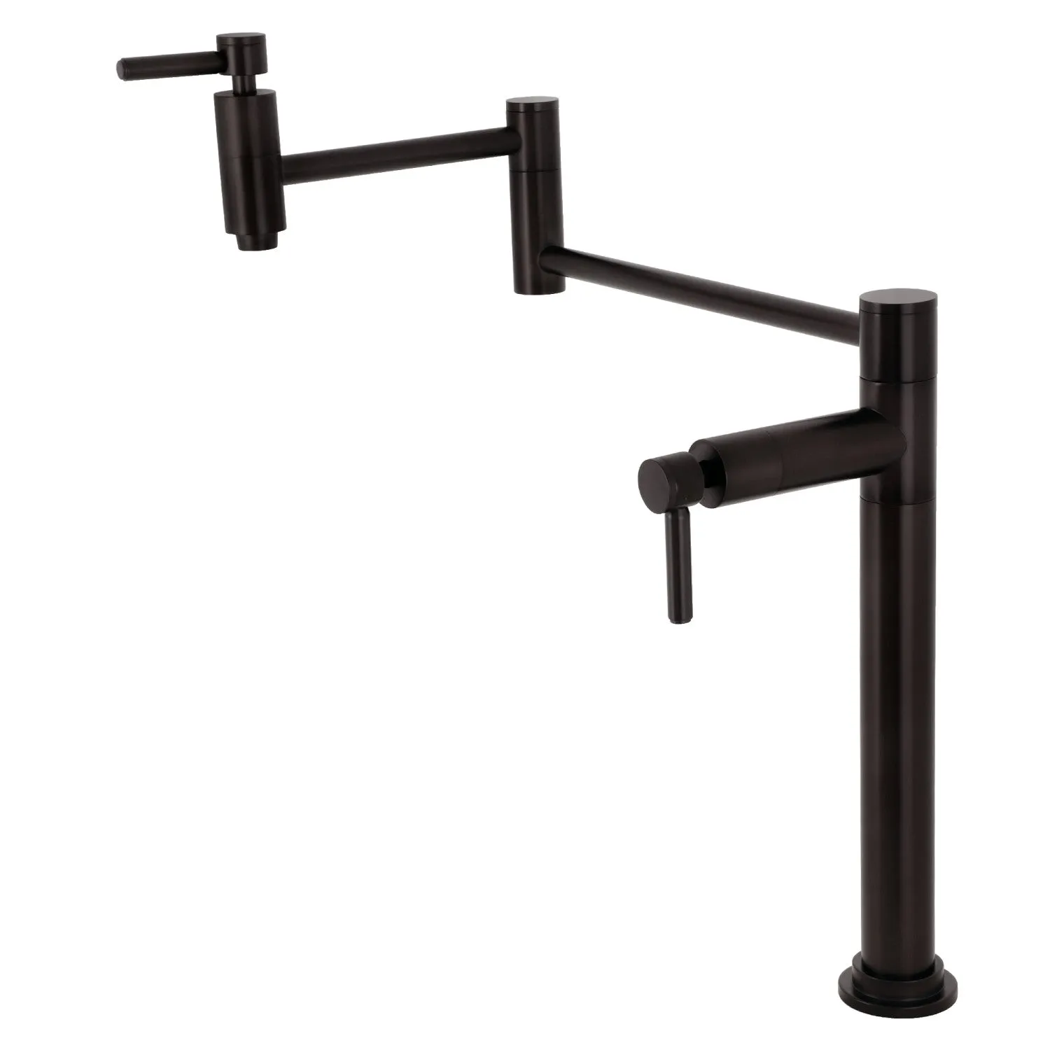 Kingston Brass KS8705DL Concord Deck Mount Pot Filler Faucet, Oil Rubbed Bronze