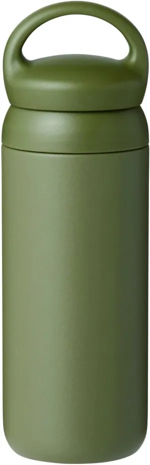 KINTO 21095 Day-off Tumbler, 16.9 fl oz (500 ml), Khaki, Double Wall Vacuum Construction, Hot and Cold Insulation, Water Bottle