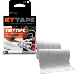 KT Turf Tape – Premium Synthetic Tape 30 ft. Turf Burn Protection, Pain Relief, and Muscle Support – Extra-Wide 4 in. x 30 ft. Roll, Flexible and Long-Lasting Adhesive, Ideal for Football and Athletes