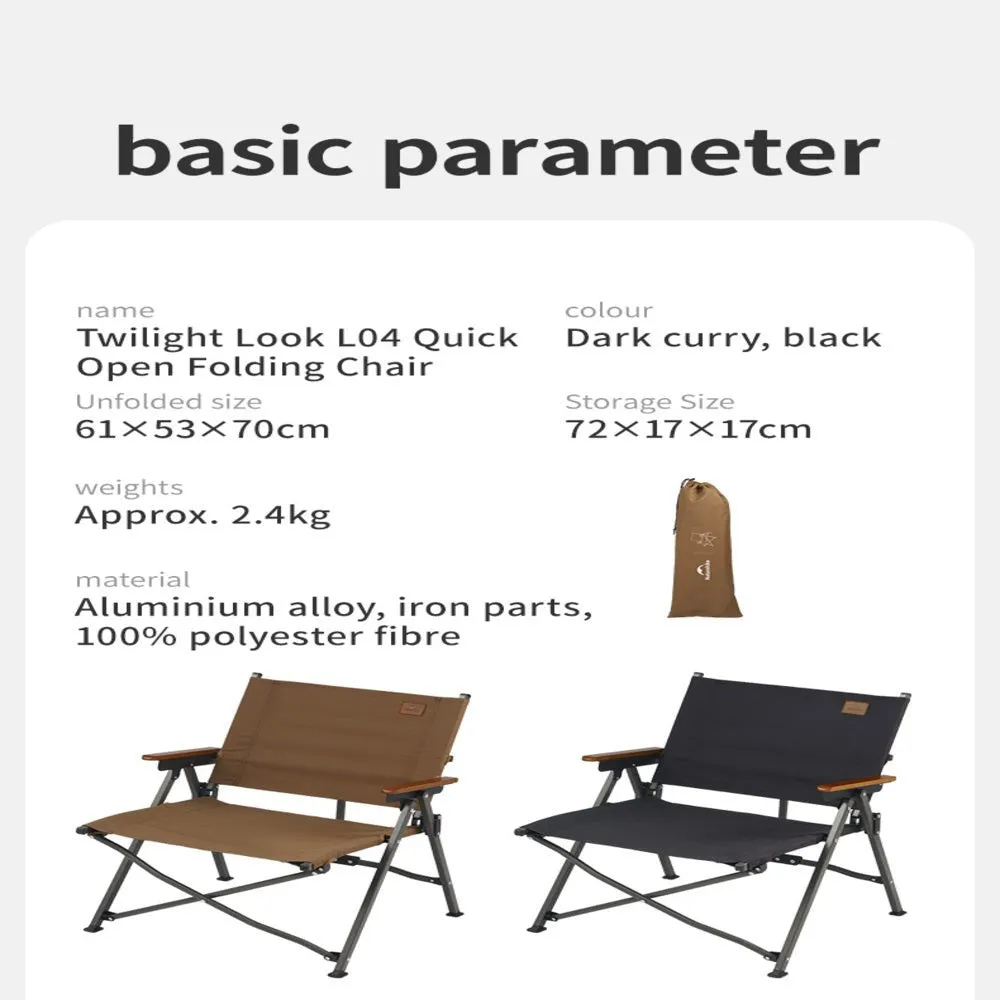L04 quick-opening folding chair