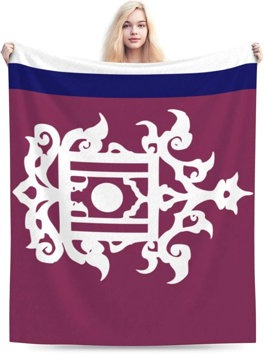 Late 19th Century Flag of Sulu Throw Blanket for Couch 50"x40" Cozy Soft Sofa Chair Bed Throw Blankets Flannel Blanket