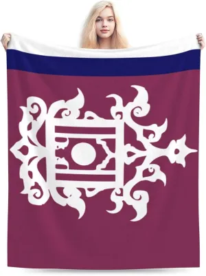 Late 19th Century Flag of Sulu Throw Blanket for Couch 50"x40" Cozy Soft Sofa Chair Bed Throw Blankets Flannel Blanket
