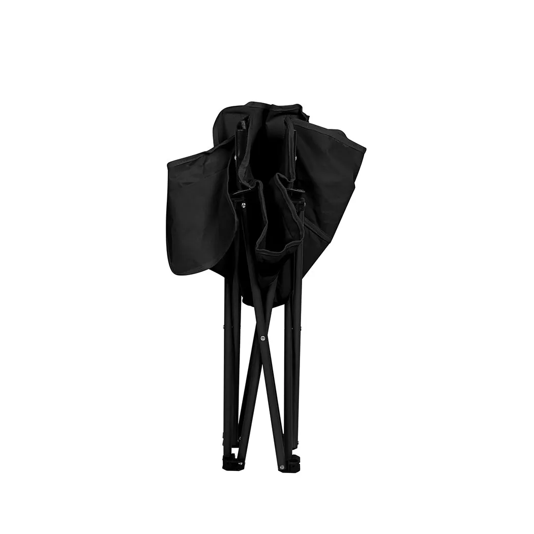 Levede Folding Camping Moon Chair Lightweight Black-QLD_Metro