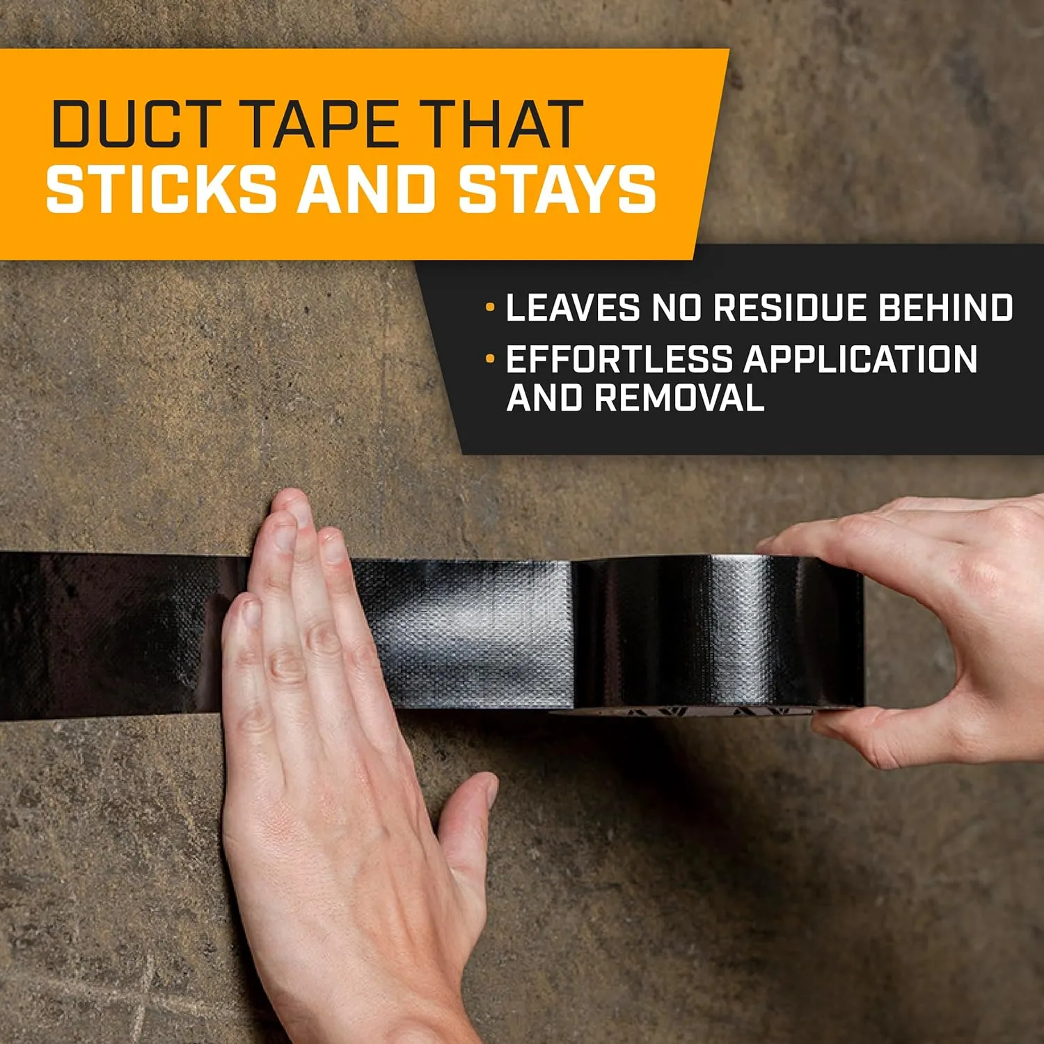 Lockport Black Duct Tape - Roll Multi 6 Pack 20 Yards x 2 Inch - Waterproof - No Residue - Duct Tape Bulk Value