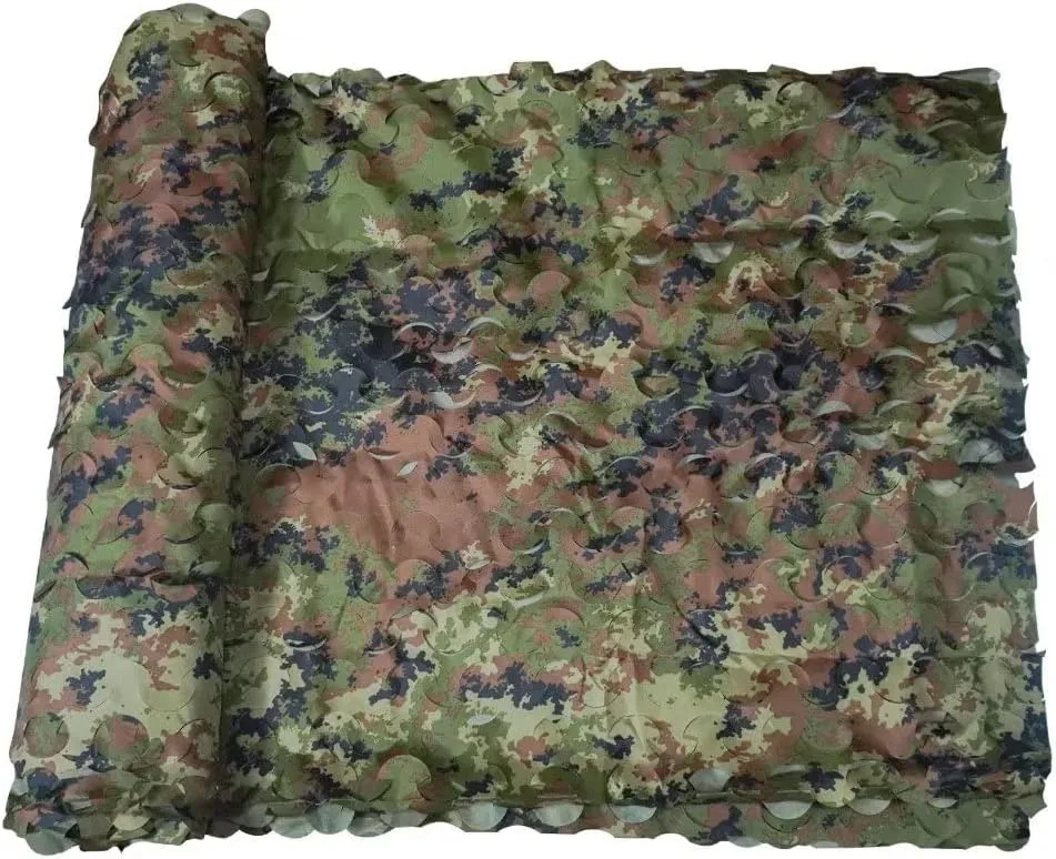 LOOGU Camo Netting, Camouflage Net Blinds Great for Sunshade Camping Shooting Hunting
