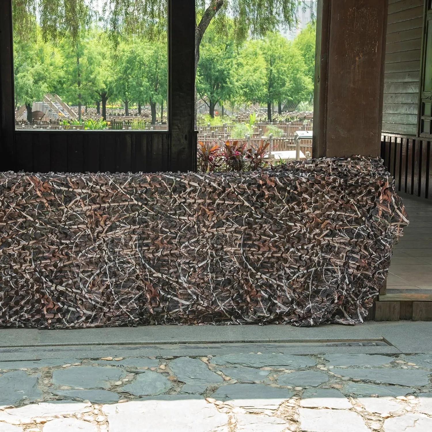 LOOGU Camo Netting, Camouflage Net Blinds Great for Sunshade Camping Shooting Hunting