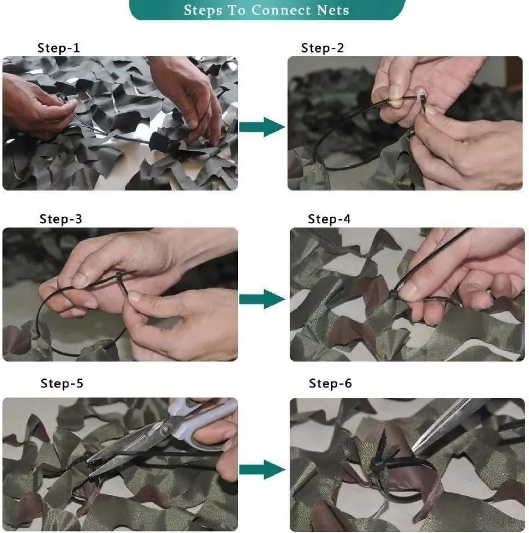 LOOGU Camo Netting, Camouflage Net Blinds Great for Sunshade Camping Shooting Hunting