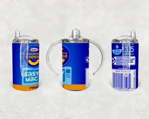 Mac n Cheese Kids Sippy Cup or Water Bottle