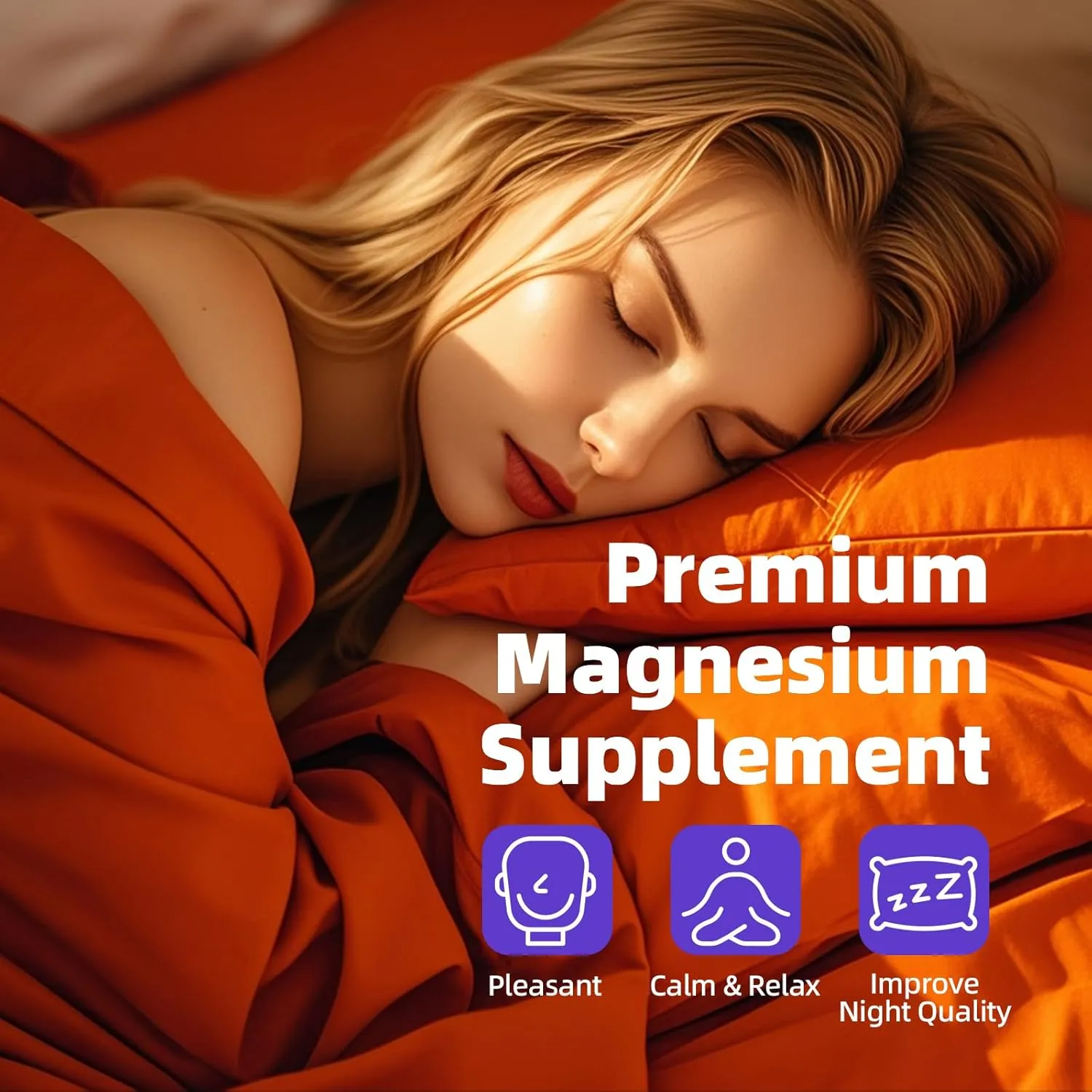 Magnesium Glycinate Liquid, High Absorption Magnesium Liquid Drops with Cellulose Fiber, Bromelain, Vitamin B6, C, D, Zinc, Magnesium Supplement for Kids and Adults, Strawberry Flavor, 2 Pack