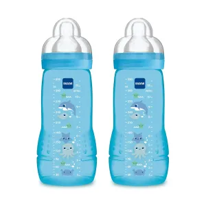 Mam 2 2nd Age 330ml Bottles 6 Months and   - Model: Boy