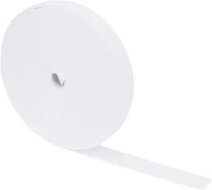 Mandala Crafts White Cotton Twill Tape Ribbon - 1/4 Inch Wide 50 Yards Herringbone Bias Tape for Sewing, Seam Binding, Ribbon Trim, and Natural Cotton Webbing
