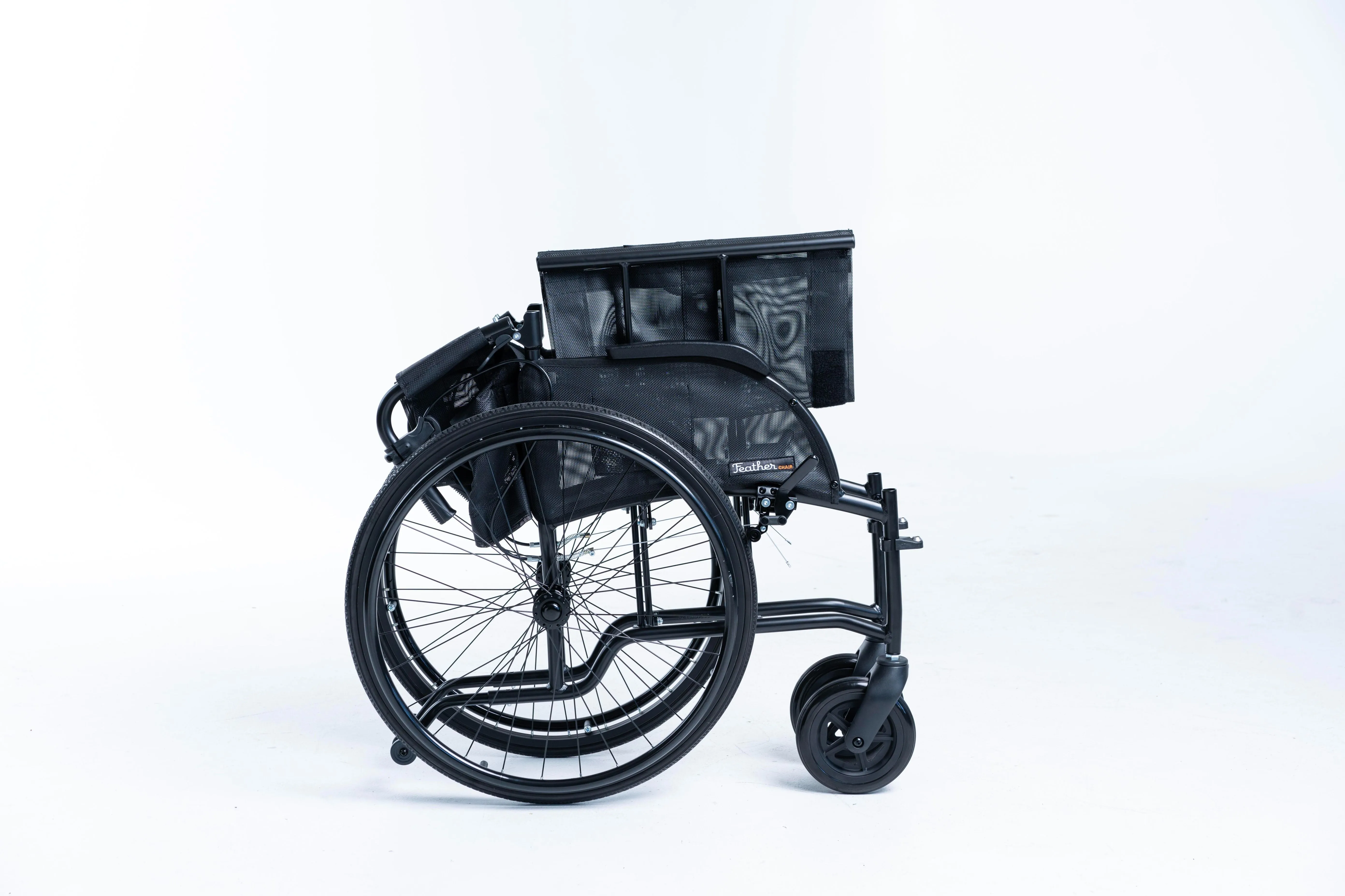 Manual Featherlite Wheel Chair - 13.5 lbs. (Pop on Quick Release Wheels)