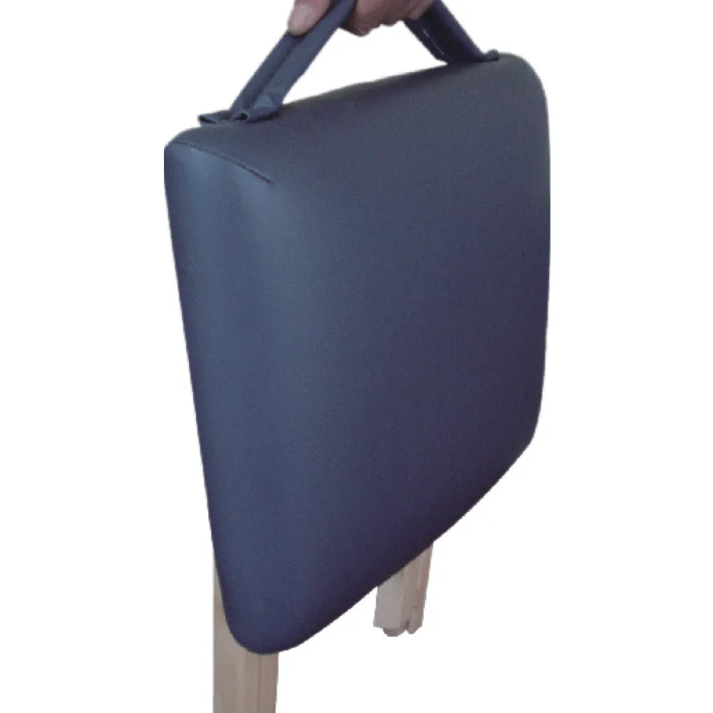 Master Massage Wooden Portable Folding Massage Stool- Lightweight Wood Foldable Tattoo Stool, Royal Blue
