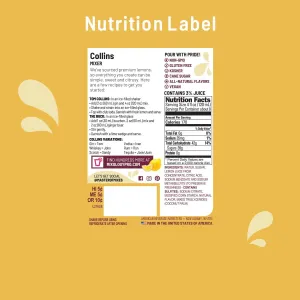 Master Of Mixes Premium Collins Mix, 33.81-Fluid Ounce Bottle (Pack of 6)
