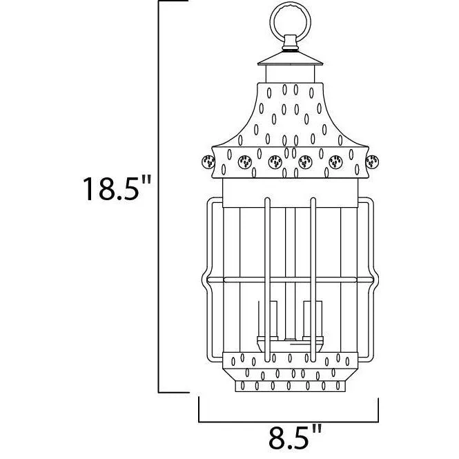 Maxim Lighting NANTUCKET 30088CDCF Exterior Craftsman Mission - Black