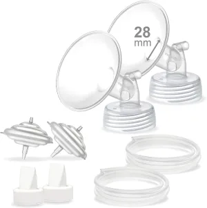 Maymom Pump Parts Compatible with Ameda MYA Pump/Ameda MYA Pro 28mm Flange Valve Tube Backflow Protector Not Original Ameda MYA Pump Parts Ameda MYA Flange Ameda MYA Valve Ameda MYA Bottle;