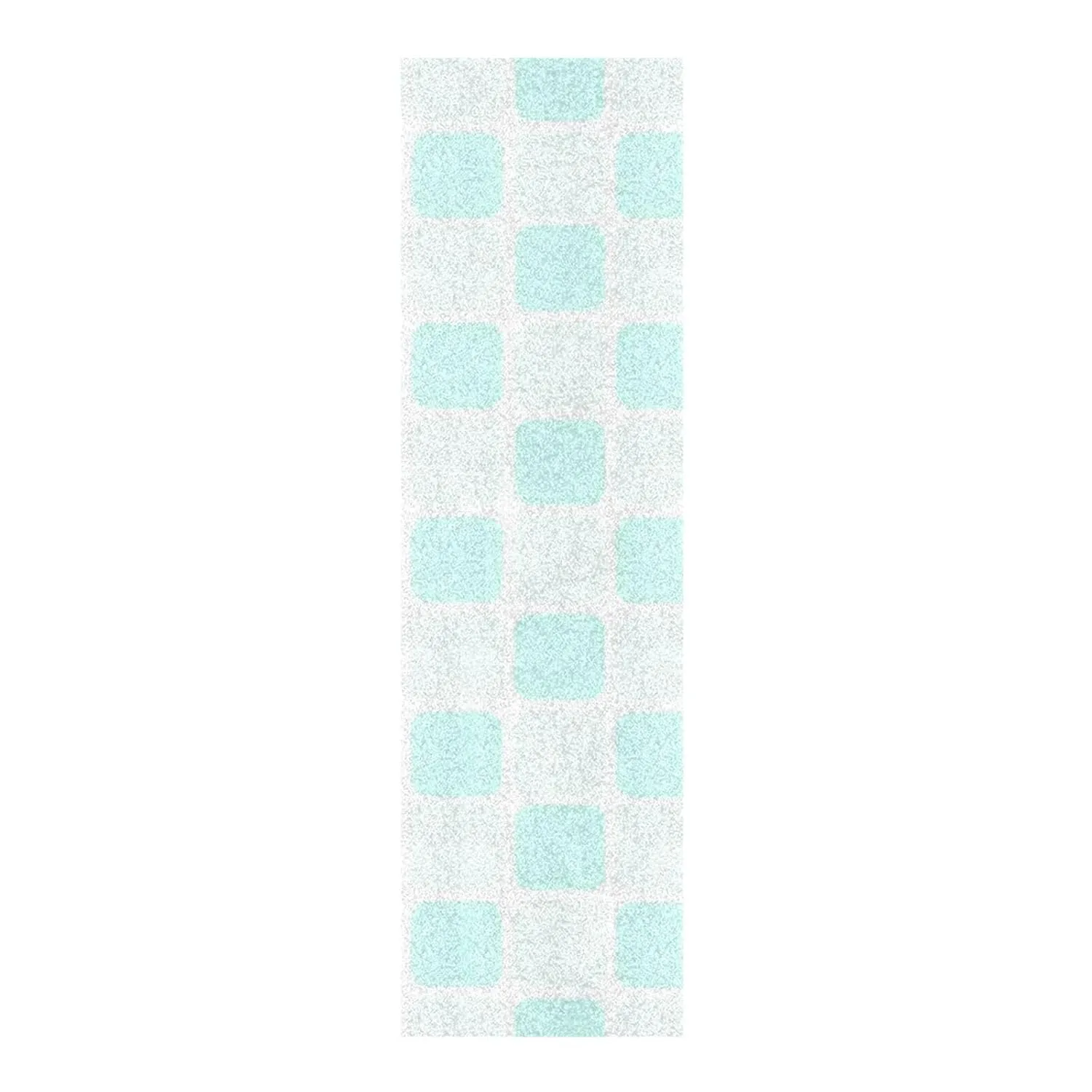 Mint Green Plaid Designed Skateboard Grip Tape Decorative Waterproof Anti-Tearing Cruiser Grip Tape para Skateboard 33×9 Inch